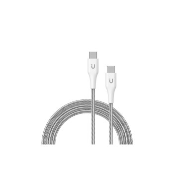 Cavo di ricarica e trasferimento Tunit USB-C / USB-C - 2m \\ 240W  - Titanio Bianco