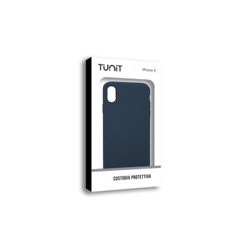 Tunit Micro Fiber - iPhone X/Xs \\ Custodia protettiva - Dark Blue