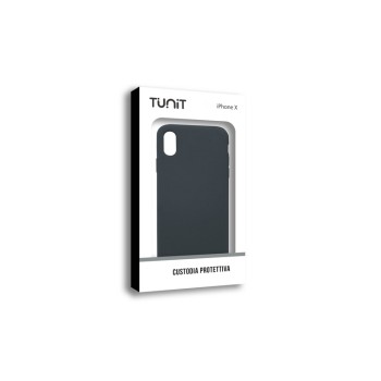 Tunit Micro Fiber - iPhone X/Xs \\ Custodia protettiva - Dark Grey