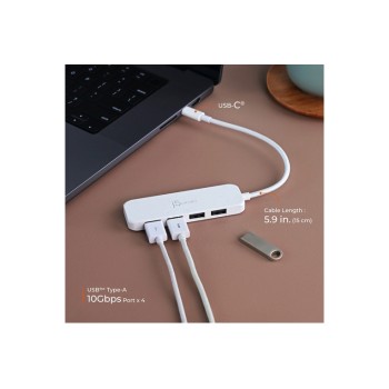 Eco-Friendly USB-C  to 4-Port Type-A Gen 2 Hub