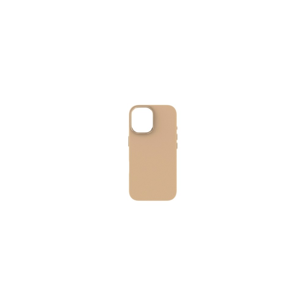 TUNIT SOFT TOUCH cover in silicone per iPhone 16 MagSafe compatible - Beige Gold