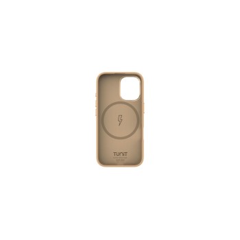 SOFT TOUCH cover in silicone per iPhone 16, MagSafe compatible - Beige Gold