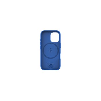 SOFT TOUCH cover in silicone per iPhone 16, MagSafe compatible - Blue