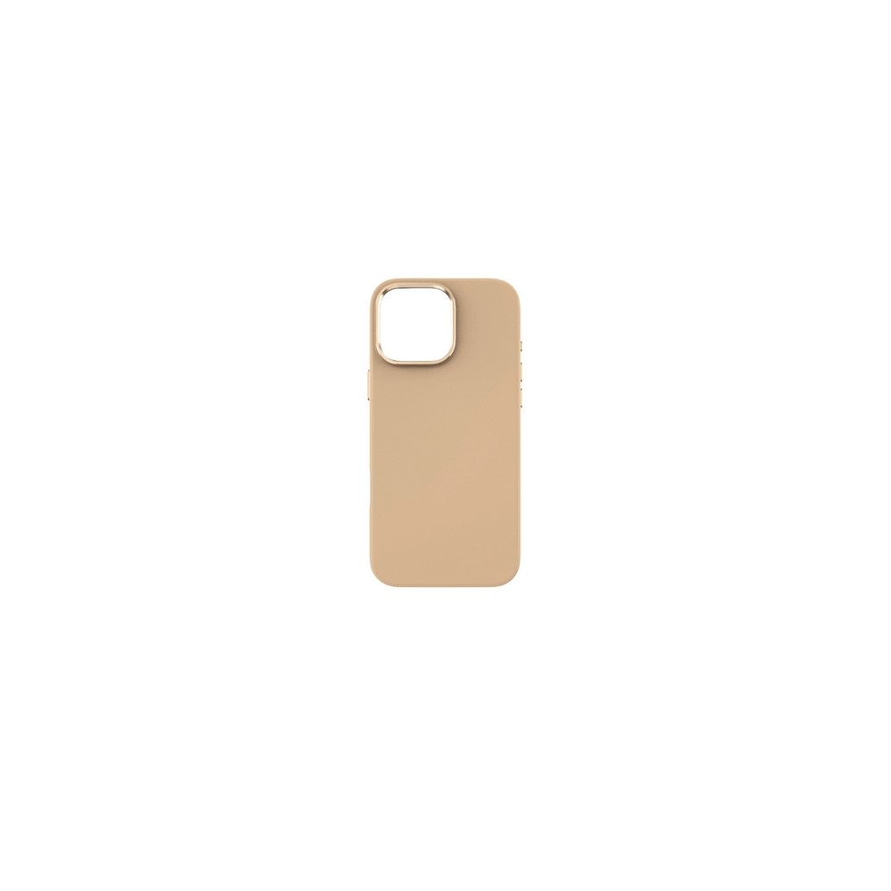 TUNIT SOFT TOUCH cover in silicone per iPhone 16 Pro Max MagSafe compatible - Beige Gold