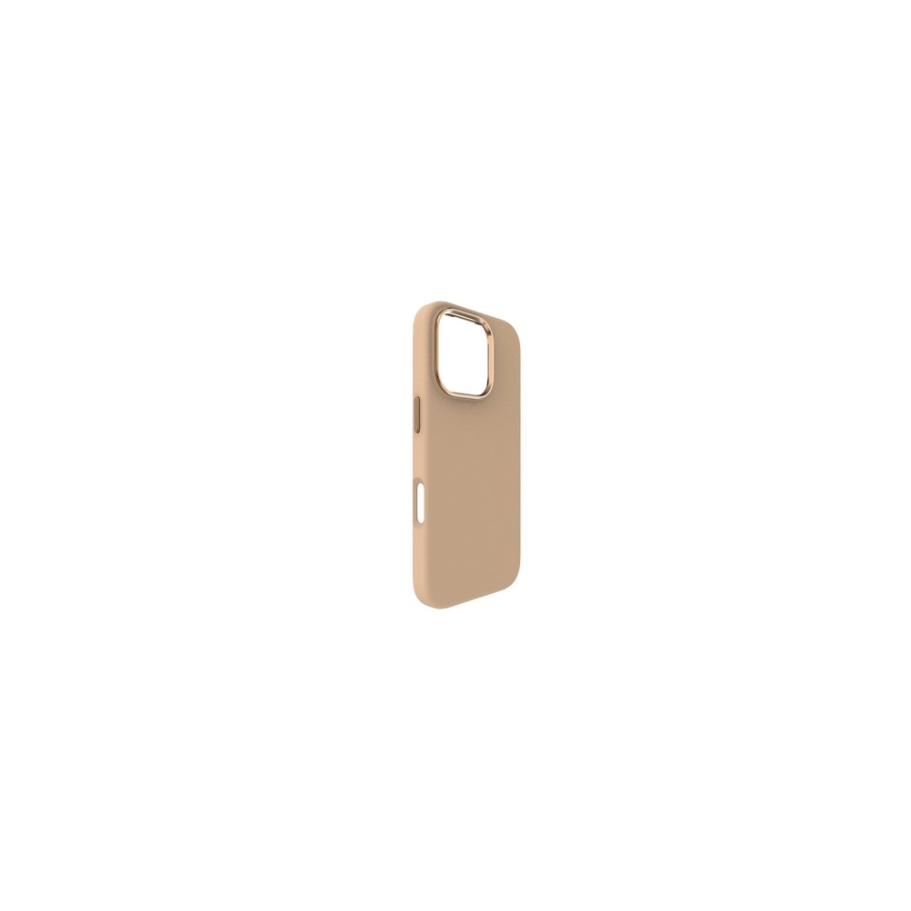 TUNIT SOFT TOUCH cover in silicone per iPhone 16 Pro MagSafe compatible - Beige Gold