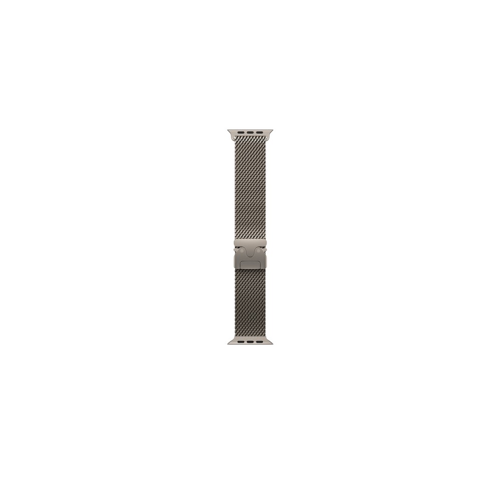 49mm Natural Titanium Milanese Loop - Medium