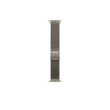 49mm Natural Titanium Milanese Loop - Medium