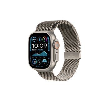 49mm Natural Titanium Milanese Loop - Medium