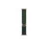 49mm Dark Green Alpine Loop - Medium - Natural Titanium Finish