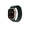 49mm Dark Green Alpine Loop - Medium - Natural Titanium Finish