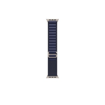 49mm Navy Alpine Loop - Small - Natural Titanium Finish