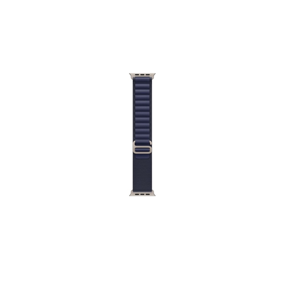 49mm Navy Alpine Loop - Small - Natural Titanium Finish