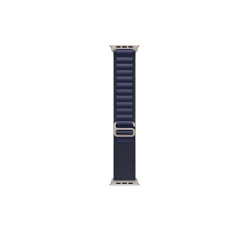 49mm Navy Alpine Loop - Small - Natural Titanium Finish