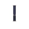 49mm Navy Alpine Loop - Large - Natural Titanium Finish