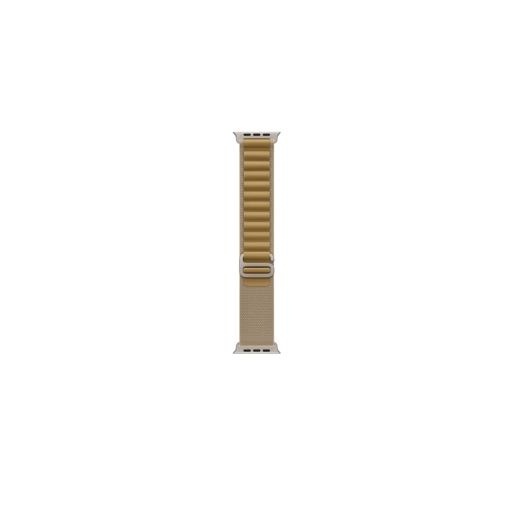49mm Tan Alpine Loop - Small - Natural Titanium Finish