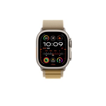49mm Tan Alpine Loop - Small - Natural Titanium Finish