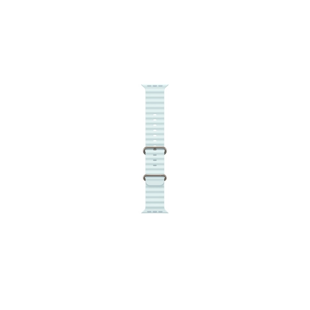 APPLE 49mm Ice Blue Ocean Band - Natural Titanium Finish