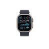 49mm Navy Ocean Band Extension - Natural Titanium Finish