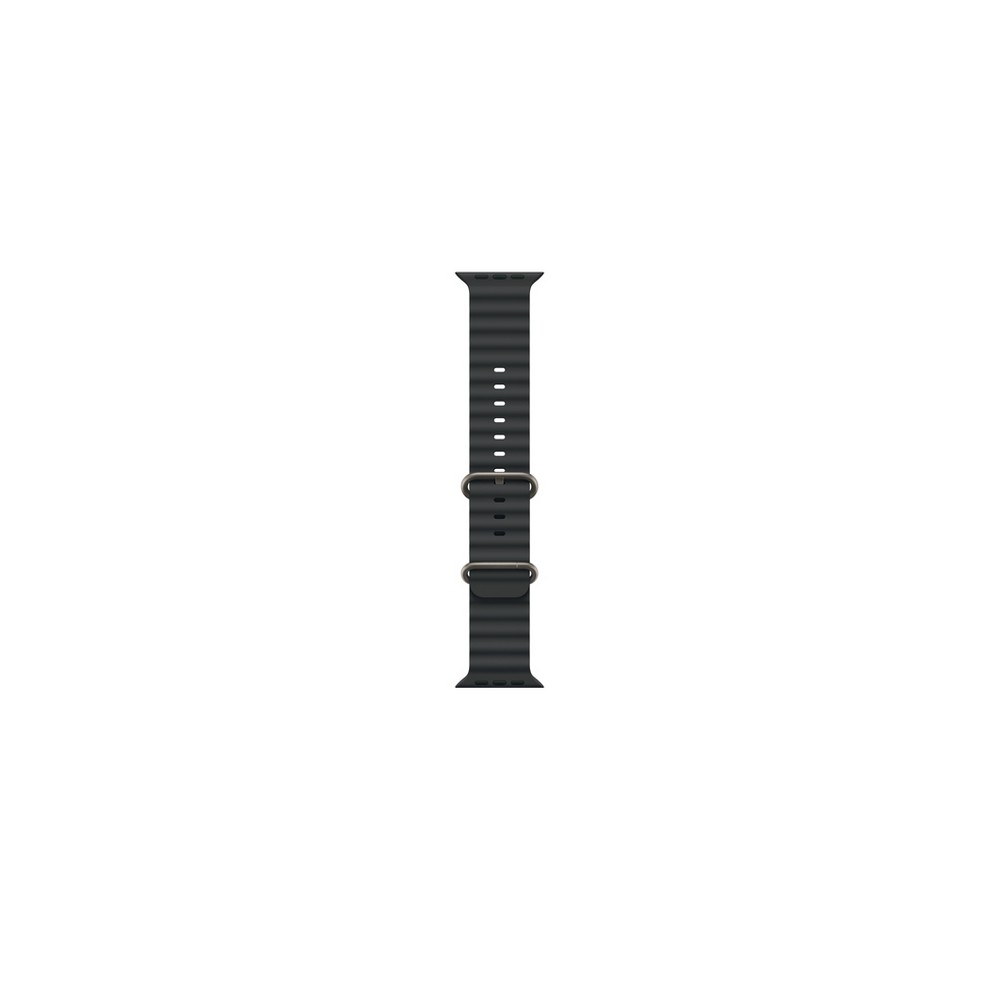 49mm Black Ocean Band - Natural Titanium Finish