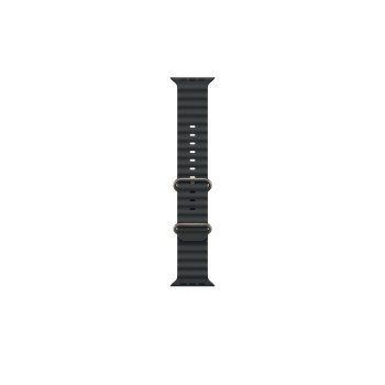 49mm Black Ocean Band - Natural Titanium Finish