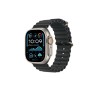 49mm Black Ocean Band - Natural Titanium Finish