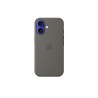 iPhone 16 Silicone Case with MagSafe - Stone Gray