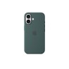 iPhone 16 Silicone Case with MagSafe - Lake Green