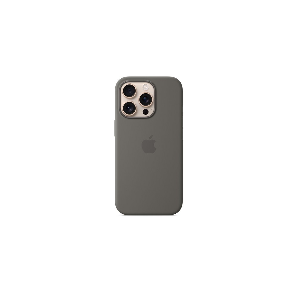 iPhone 16 Pro Silicone Case with MagSafe - Stone Gray