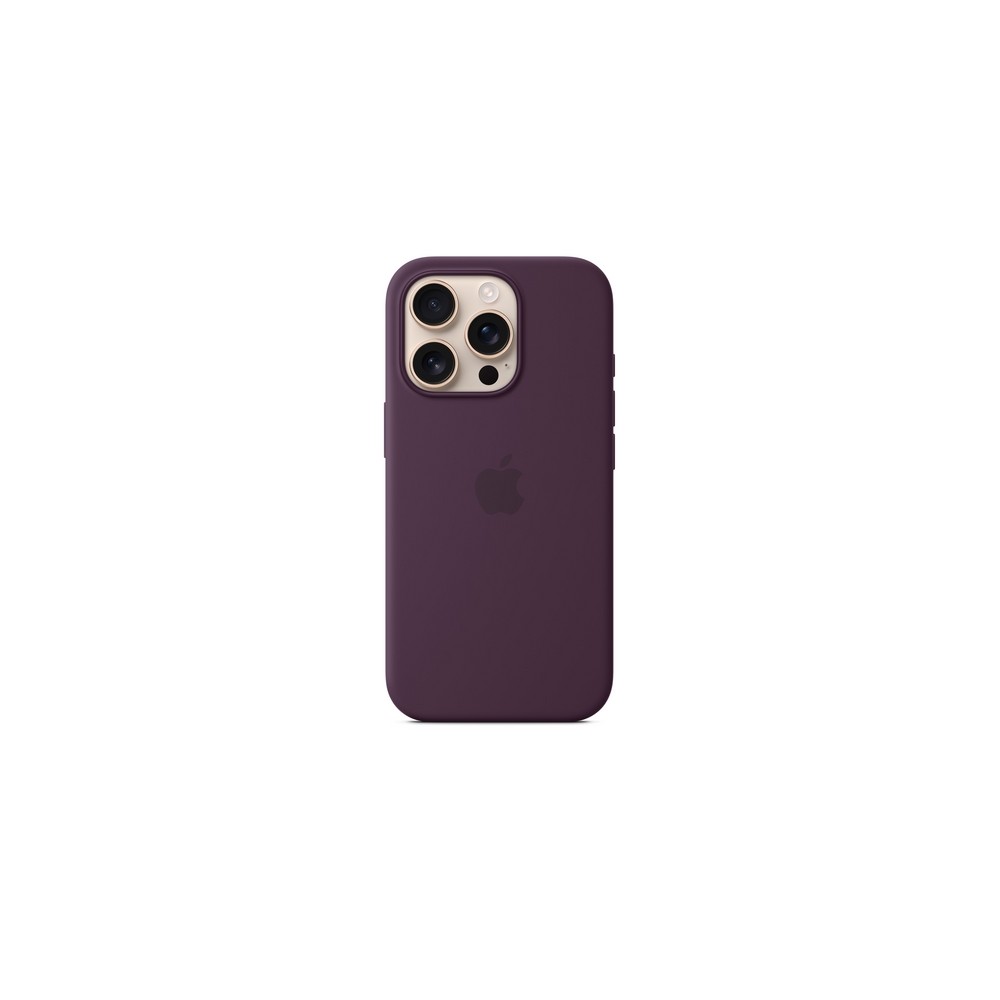 iPhone 16 Pro Silicone Case with MagSafe - Plum