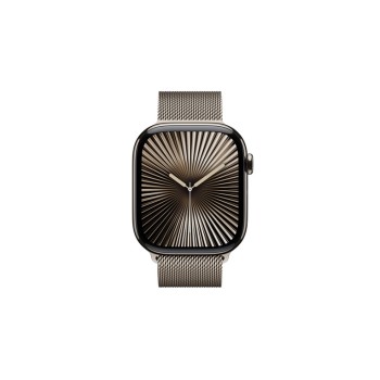 Apple Watch Series 10 GPS + Cellular 46mm Natural Titanium Case with Natural Milanese Loop - S/M