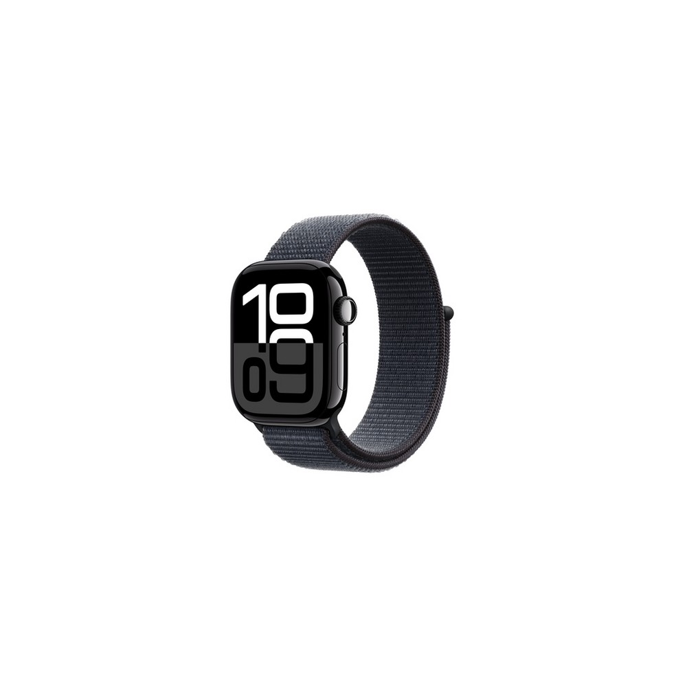 Apple Watch Series 10 GPS 42mm Jet Black Aluminium Case with Ink Sport Loop