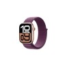 Apple Watch Series 10 GPS 42mm Rose Gold Aluminium Case with Plum Sport Loop