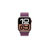 Apple Watch Series 10 GPS 42mm Rose Gold Aluminium Case with Plum Sport Loop