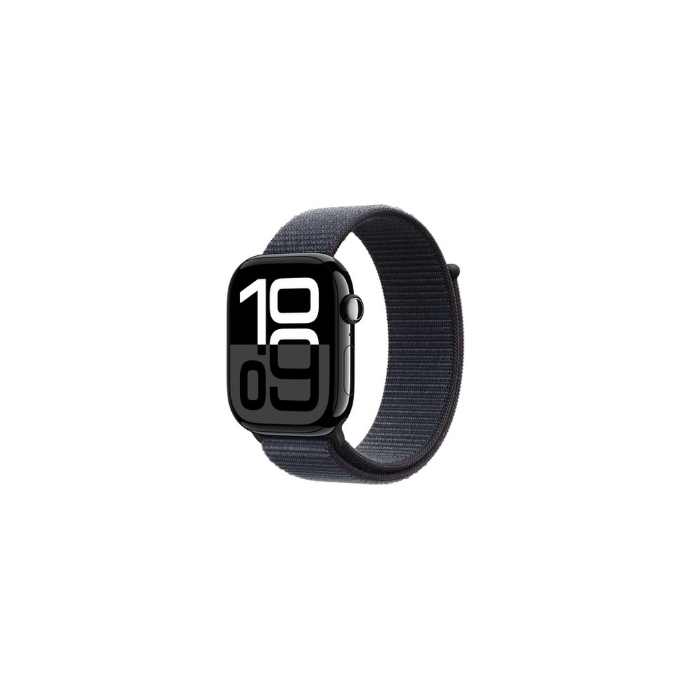 Apple Watch Series 10 GPS 46mm Jet Black Aluminium Case with Ink Sport Loop