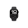 Apple Watch Series 10 GPS + Cellular 46mm Jet Black Aluminium Case with Black Sport Band - M/L