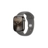 Apple Watch Series 10 GPS + Cellular 46mm Natural Titanium Case with Stone Grey Sport Band - S/M