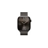 Apple Watch Series 10 GPS + Cellular 42mm Slate Titanium Case with Slate Milanese Loop