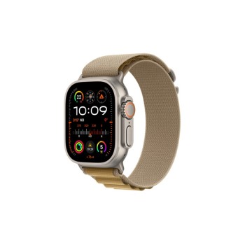 Apple Watch Ultra 2 GPS + Cellular 49mm Natural Titanium Case with Tan Alpine Loop - Small