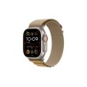 Apple Watch Ultra 2 GPS + Cellular 49mm Natural Titanium Case with Tan Alpine Loop - Small