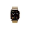 Apple Watch Ultra 2 GPS + Cellular 49mm Natural Titanium Case with Tan Alpine Loop - Small