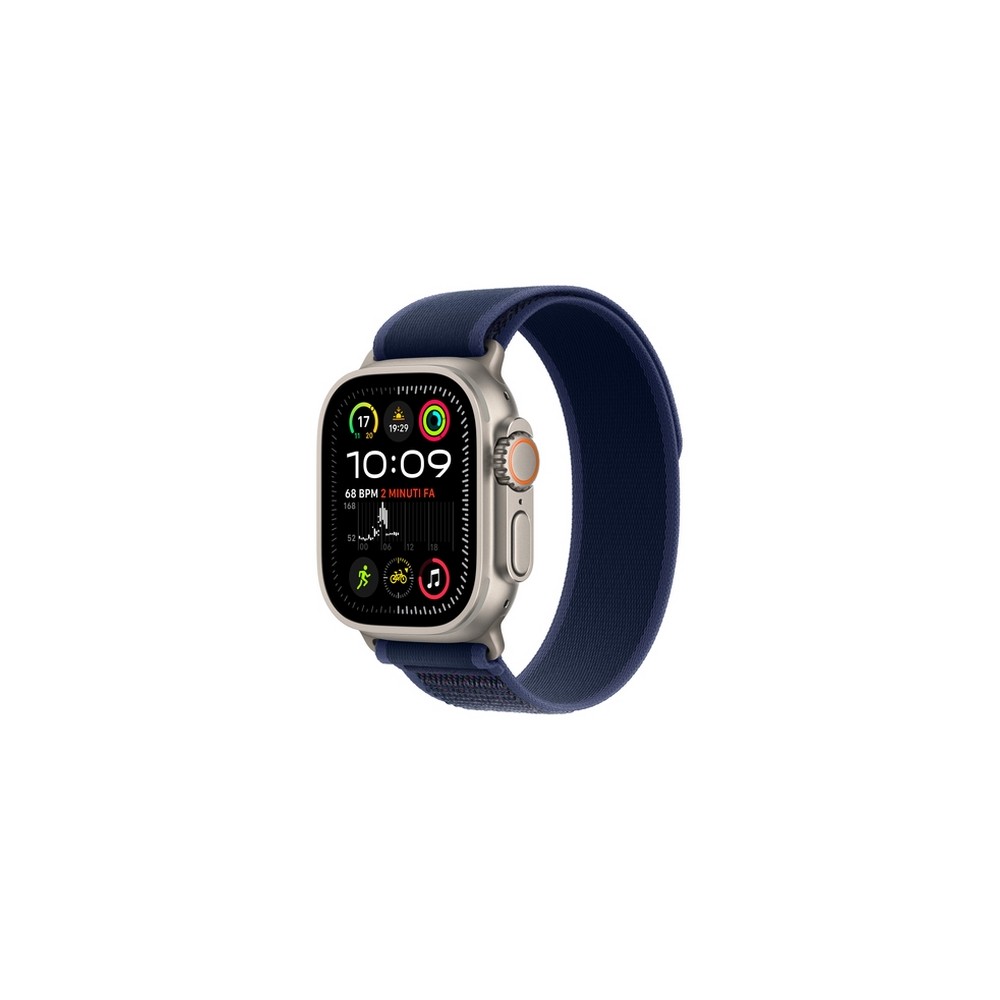 Apple Watch Ultra 2 GPS + Cellular 49mm Natural Titanium Case with Blue Trail Loop - S/M