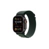 Apple Watch Ultra 2 GPS + Cellular 49mm Black Titanium Case with Dark Green Alpine Loop - Large