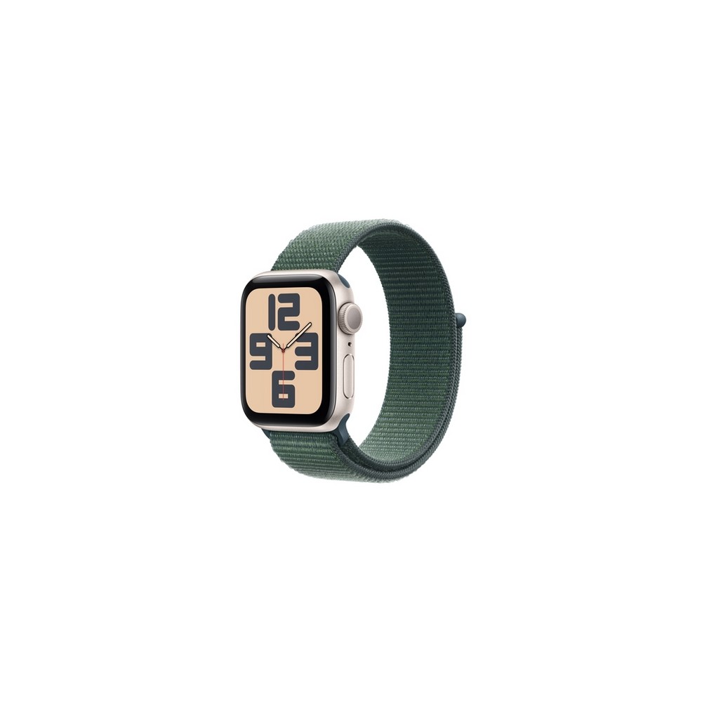 APPLE Apple Watch SE GPS 40mm Starlight Aluminium Case with Lake Green Sport Loop