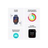 Apple Watch SE GPS 44mm Midnight Aluminium Case with Midnight Sport Band - M/L