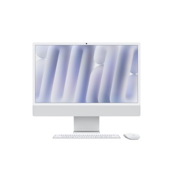 iMac 24" Retina 4.5K 512GB SSD \\ chip Apple M4 con CPU 10-core e GPU 10-core - Argento