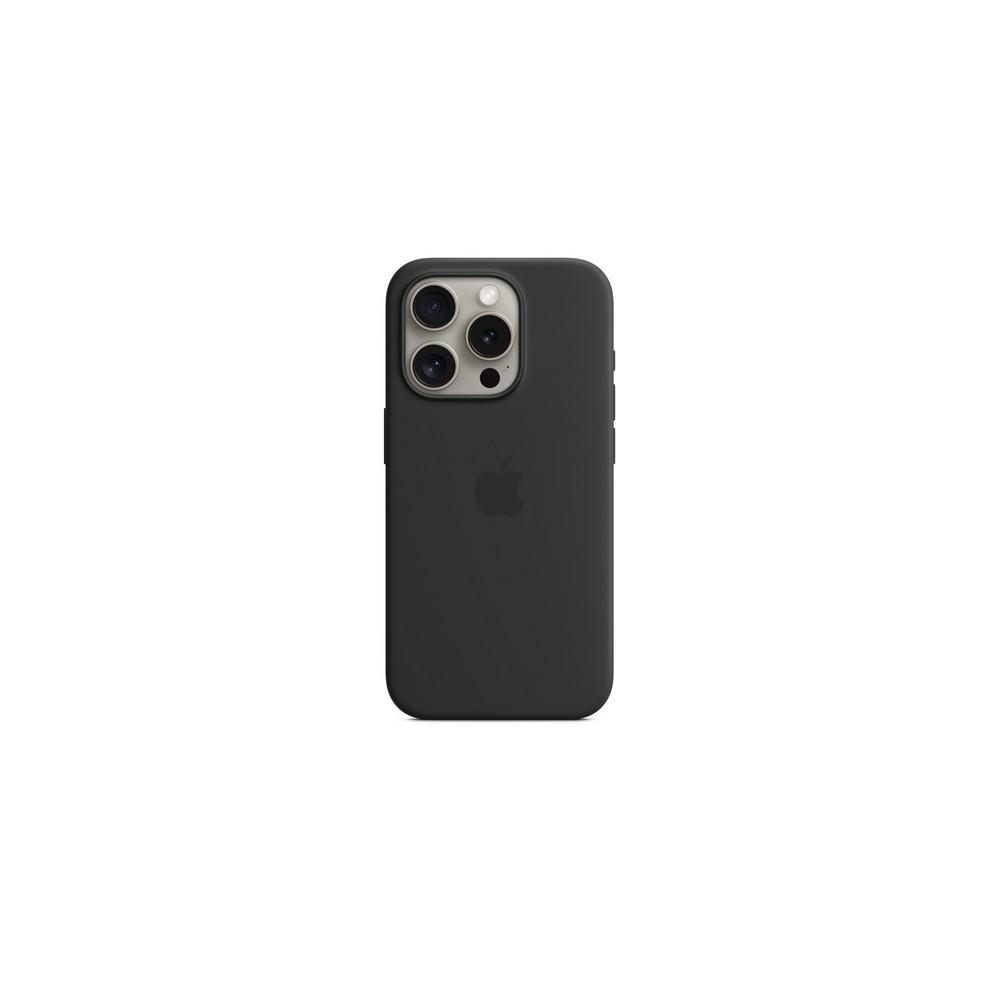 IPHONE 15 PRO SILICONE CASE WITH MAGSAFE - BLACK