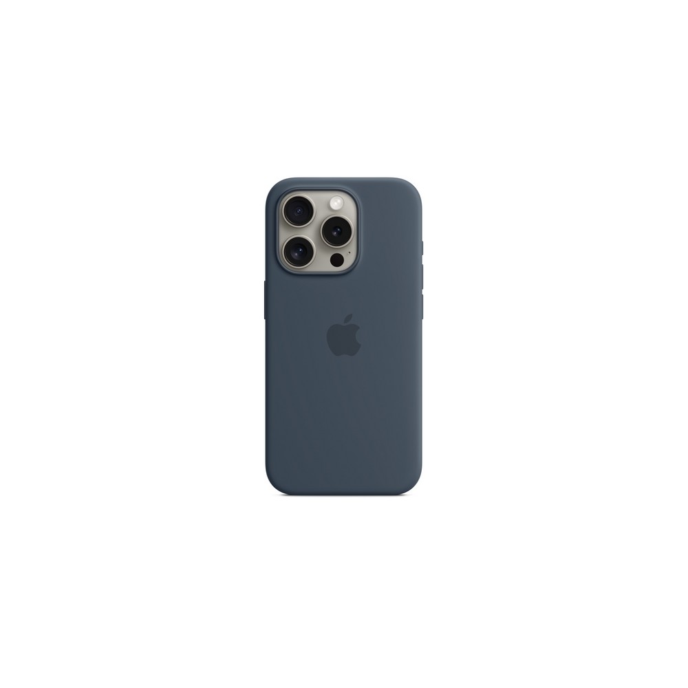 IPHONE 15 PRO SILICONE CASE WITH MAGSAFE - STORM BLUE