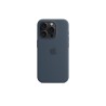 IPHONE 15 PRO SILICONE CASE WITH MAGSAFE - STORM BLUE