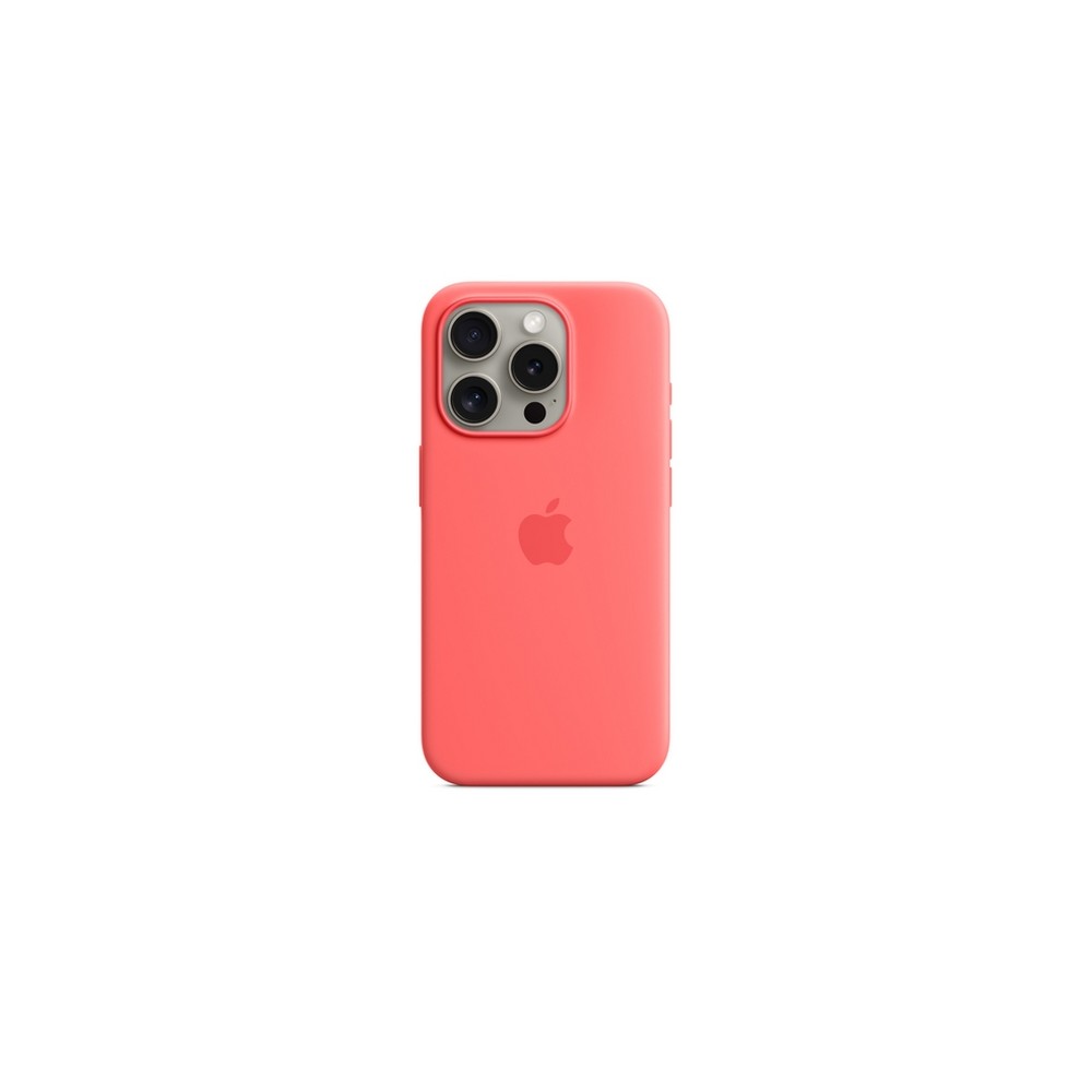 APPLE IPHONE 15 PRO SILICONE CASE WITH MAGSAFE - GUAVA