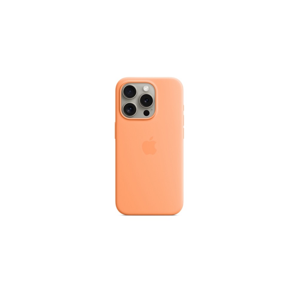 IPHONE 15 PRO SILICONE CASE WITH MAGSAFE - ORANGE SORBET